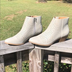 New Laser Cut Ankle Boots